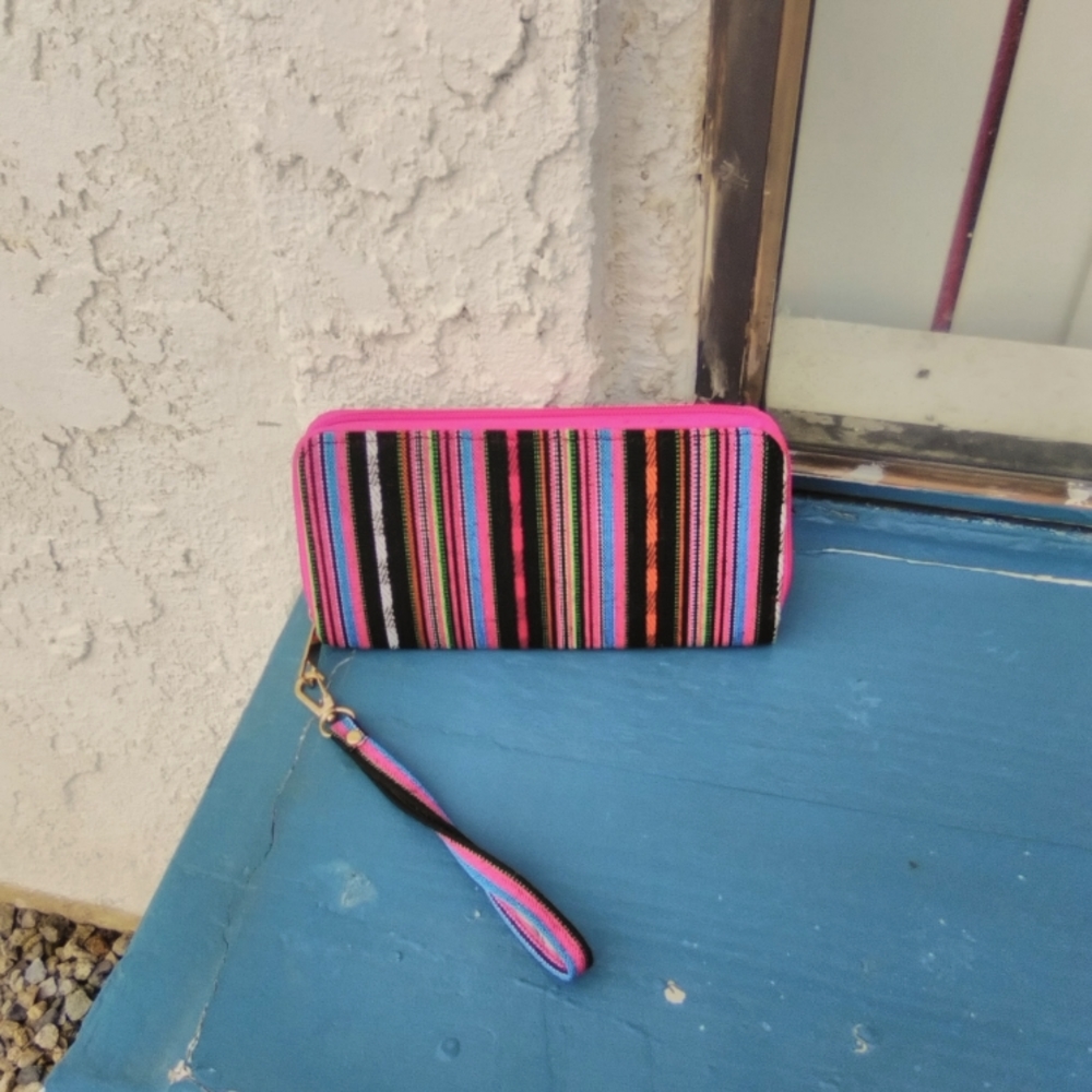 Cute bohemian wallet wristlet
